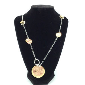 Gold, Silver and Bronze Necklace